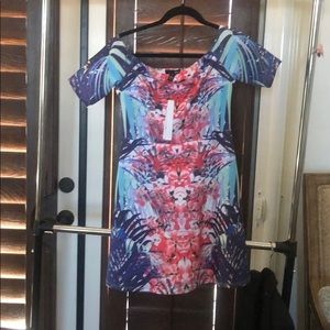 Aqua scuba dress